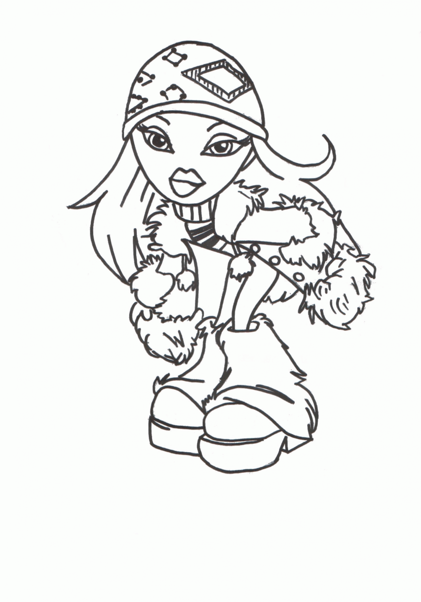 Free Printable Bratz Coloring Pages For Kids  Toddler coloring