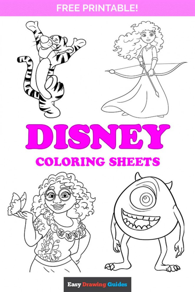 Free Printable Disney Coloring Pages for Kids in   Disney