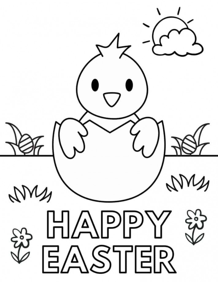 Free Printable Easter Coloring Pages for Kids - Prudent Penny