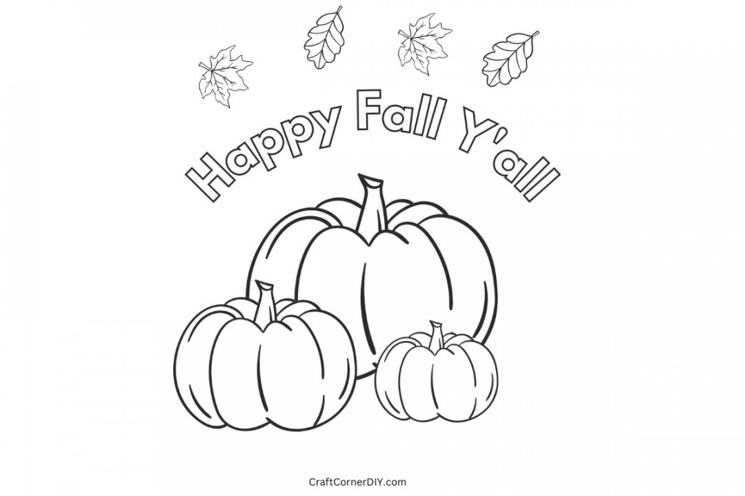 Free Printable Fall Coloring Pages  Craft Corner DIY