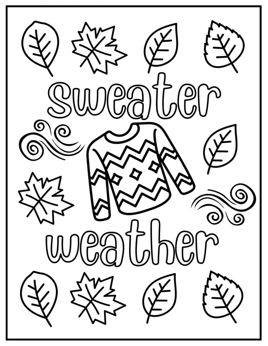 Free Printable Fall Coloring Pages - Prudent Penny Pincher