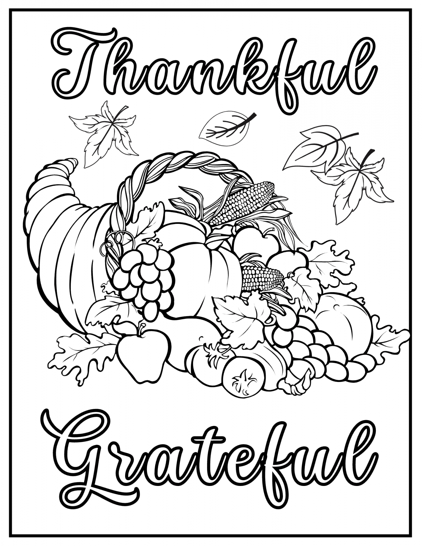 Free Printable Fall Coloring Pages - Prudent Penny Pincher