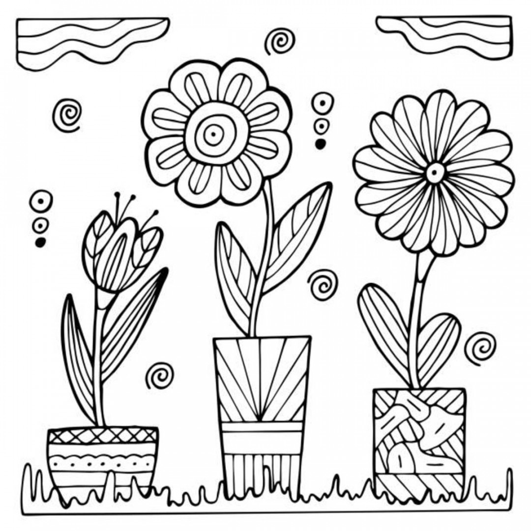 Free Printable Flower Coloring Pages - Parade