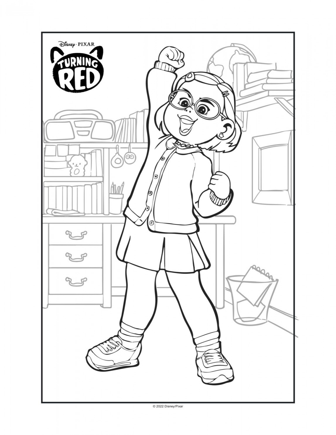 FREE Printable TURNING RED Coloring Pages  Disney coloring pages