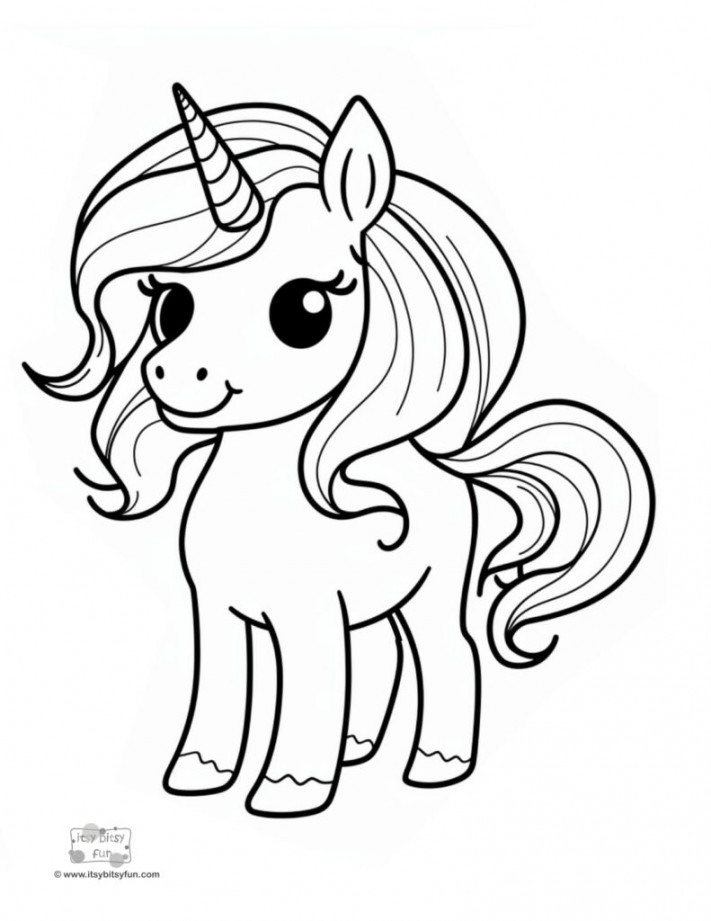 Free Printable Unicorn Coloring Pages - Itsy Bitsy Fun