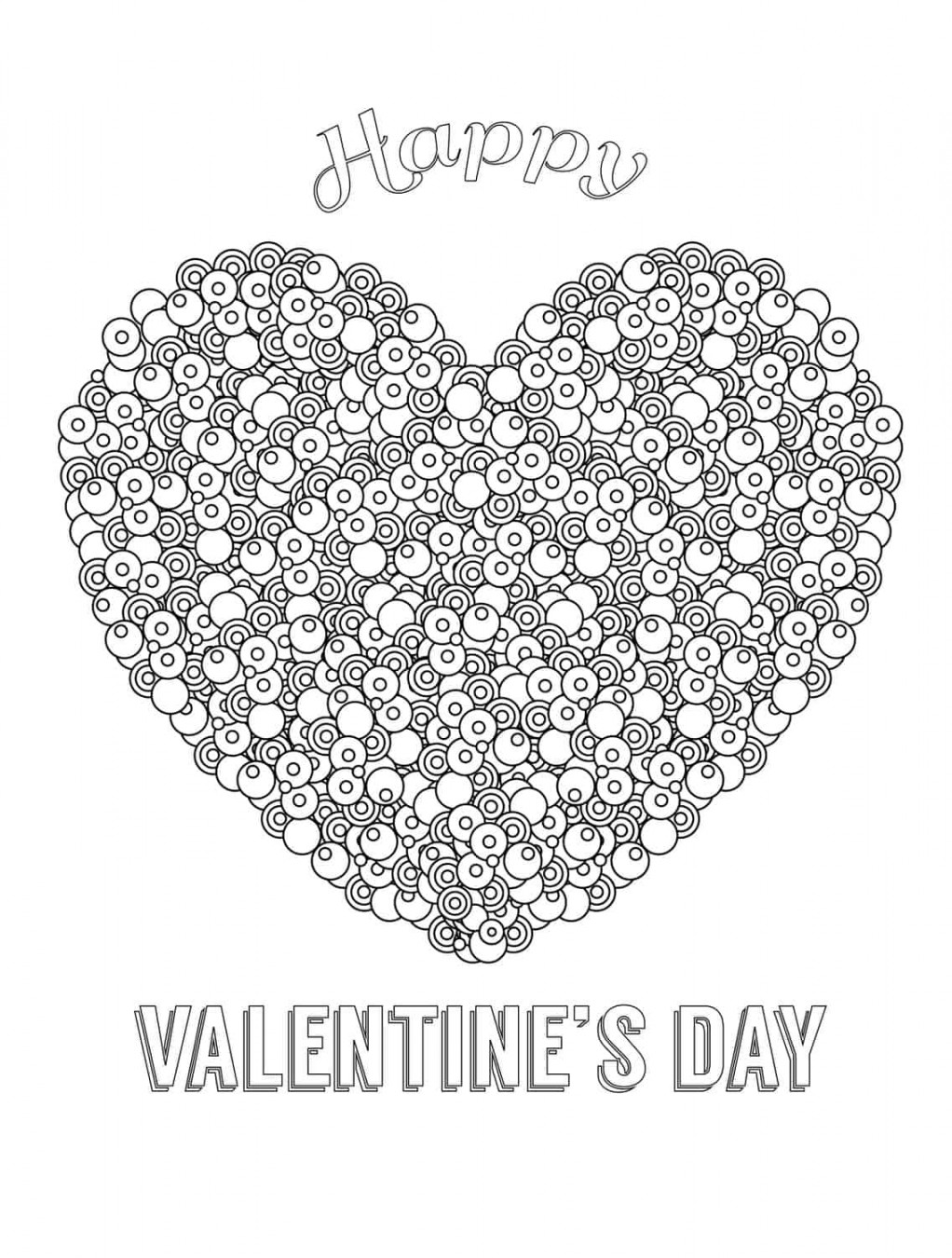 Free Printable Valentines Adult Coloring Pages - Nerdy Mamma