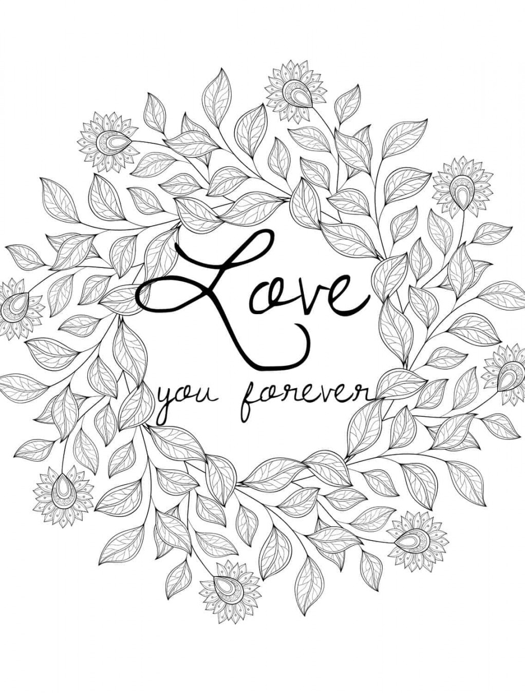 Free Printable Valentines Adult Coloring Pages - Nerdy Mamma