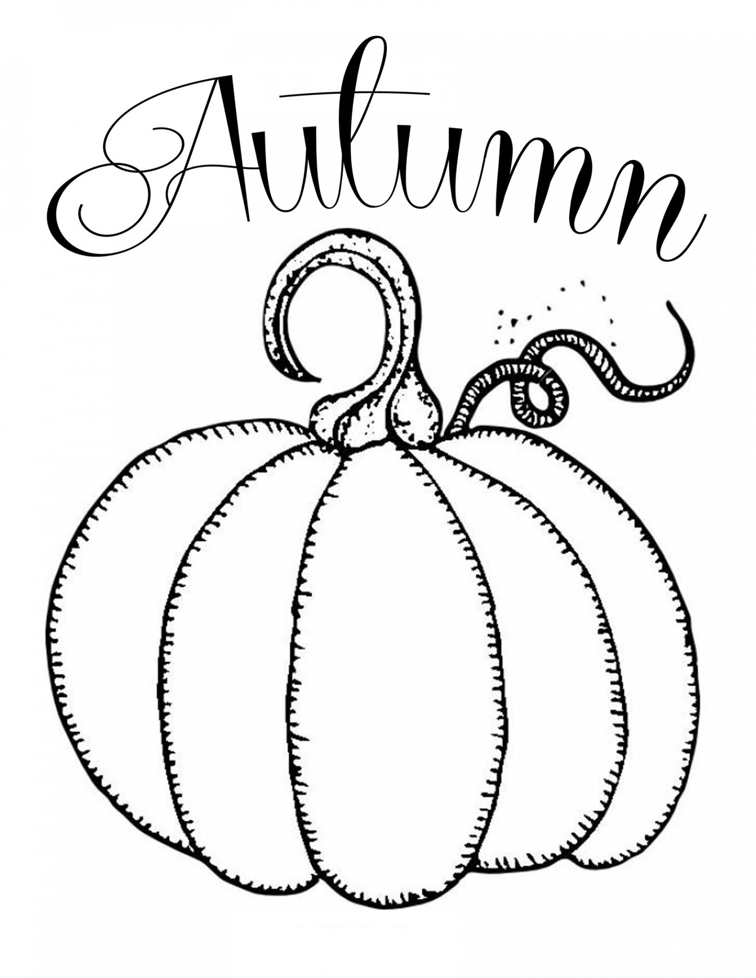 Free Printables ~ Chalkboard Autumn Pumpkin  Pumpkin coloring