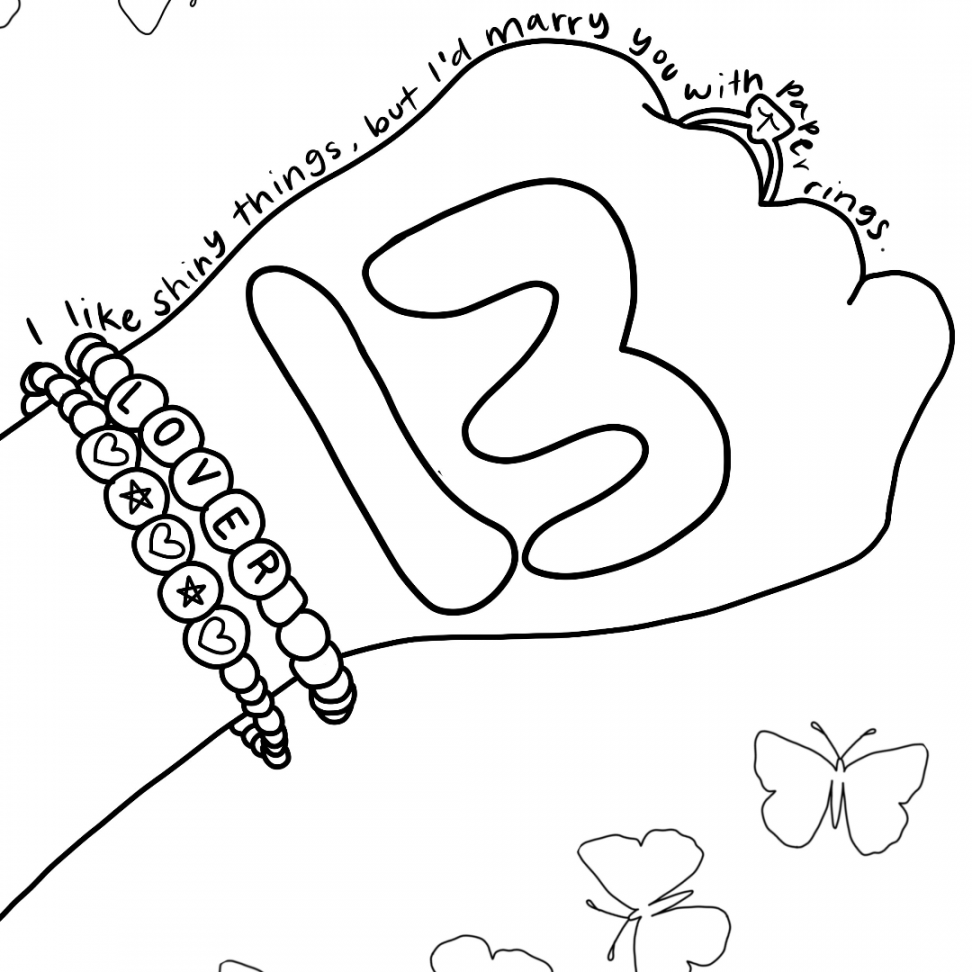 Free Taylor Swift coloring pages in   Taylor swift drawing