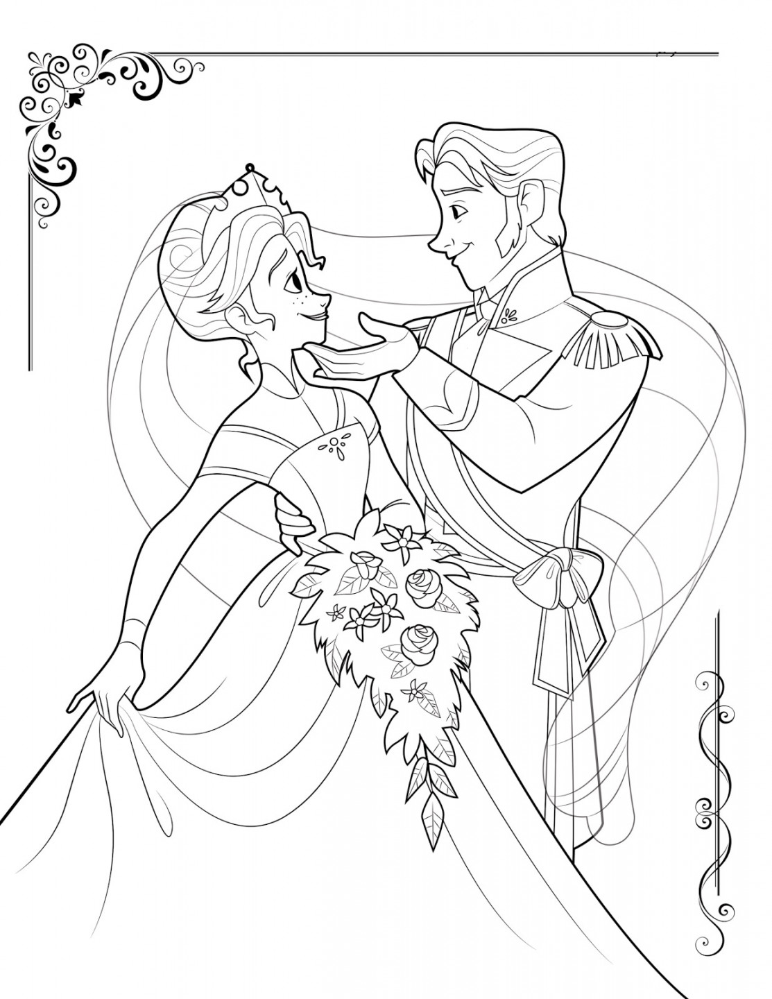 Frozen to color for children - Frozen Kids Coloring Pages