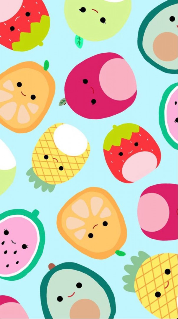 Fruits 🍏🍊🍉🍓🍒🍍- Squishmallow wallpaper  Huawei