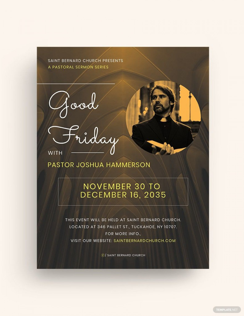 Good Friday Church Flyer Template - Download in Word, Google Docs