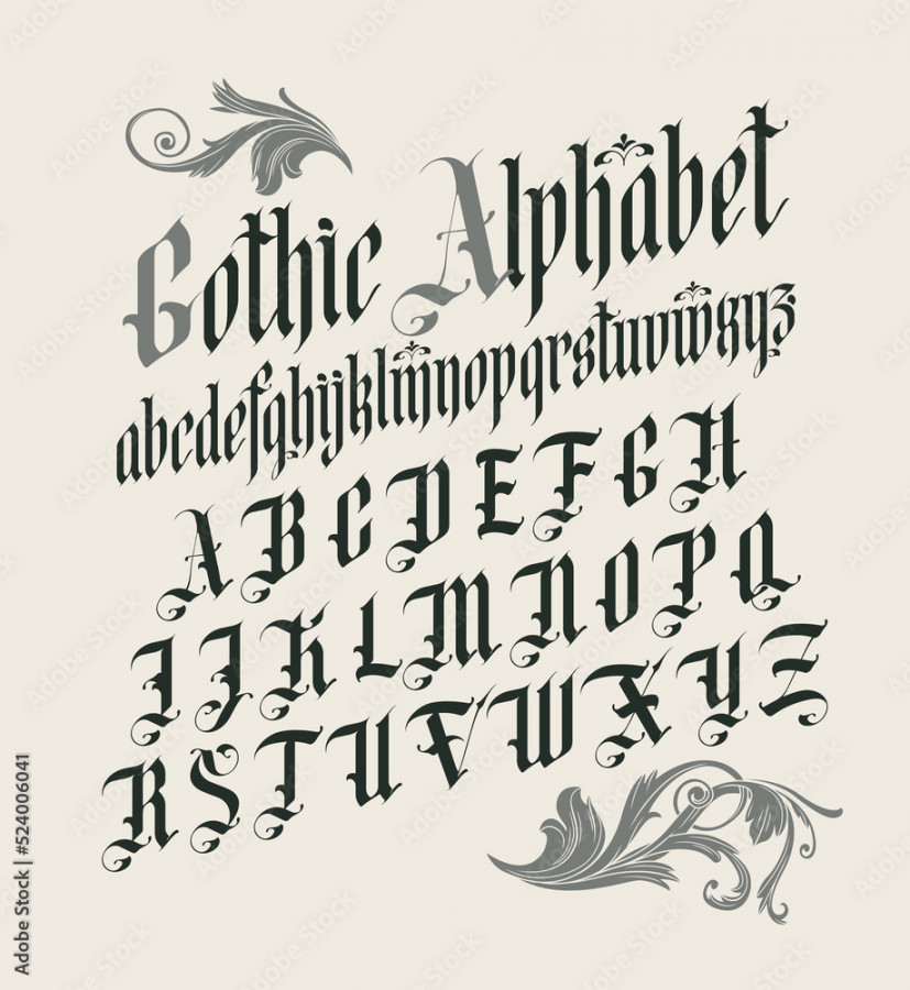 Gothic font