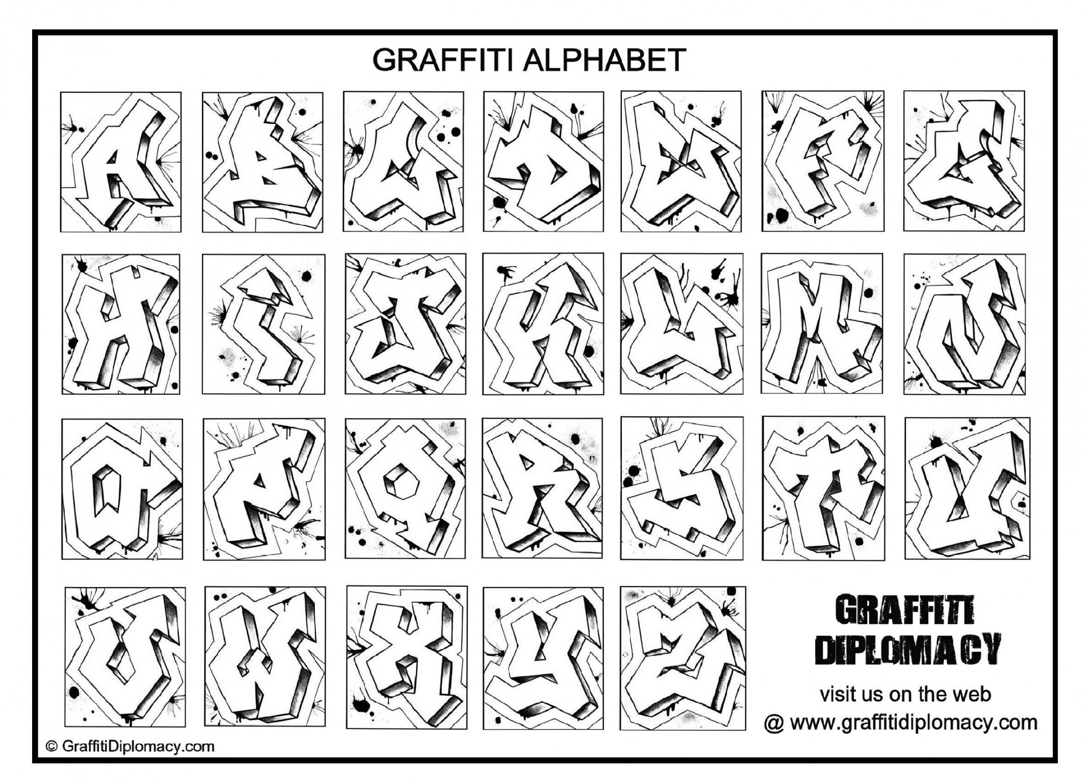 Graffiti alphabet, Graffiti lettering, Graffiti words