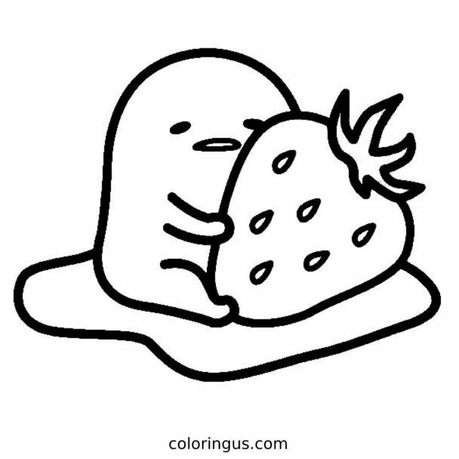 Gudetama Coloring Pages - Coloringus in   Hello kitty