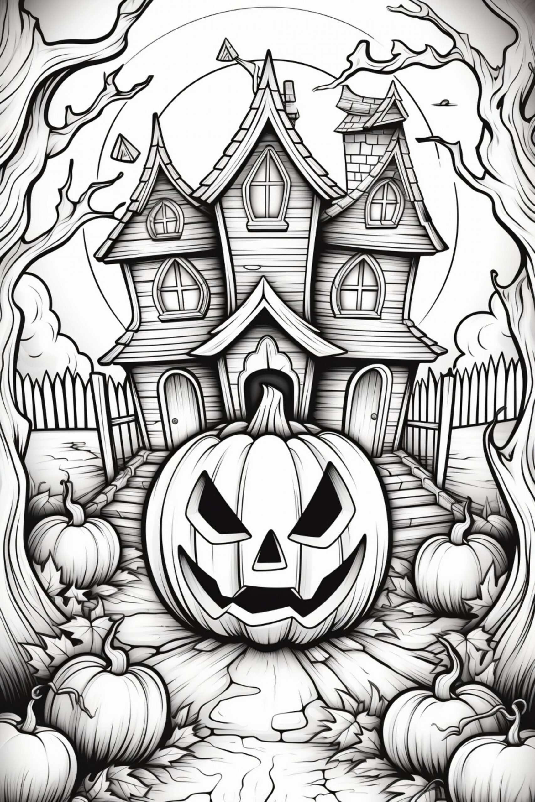 Halloween  Coloring Pages  - Etsy Canada