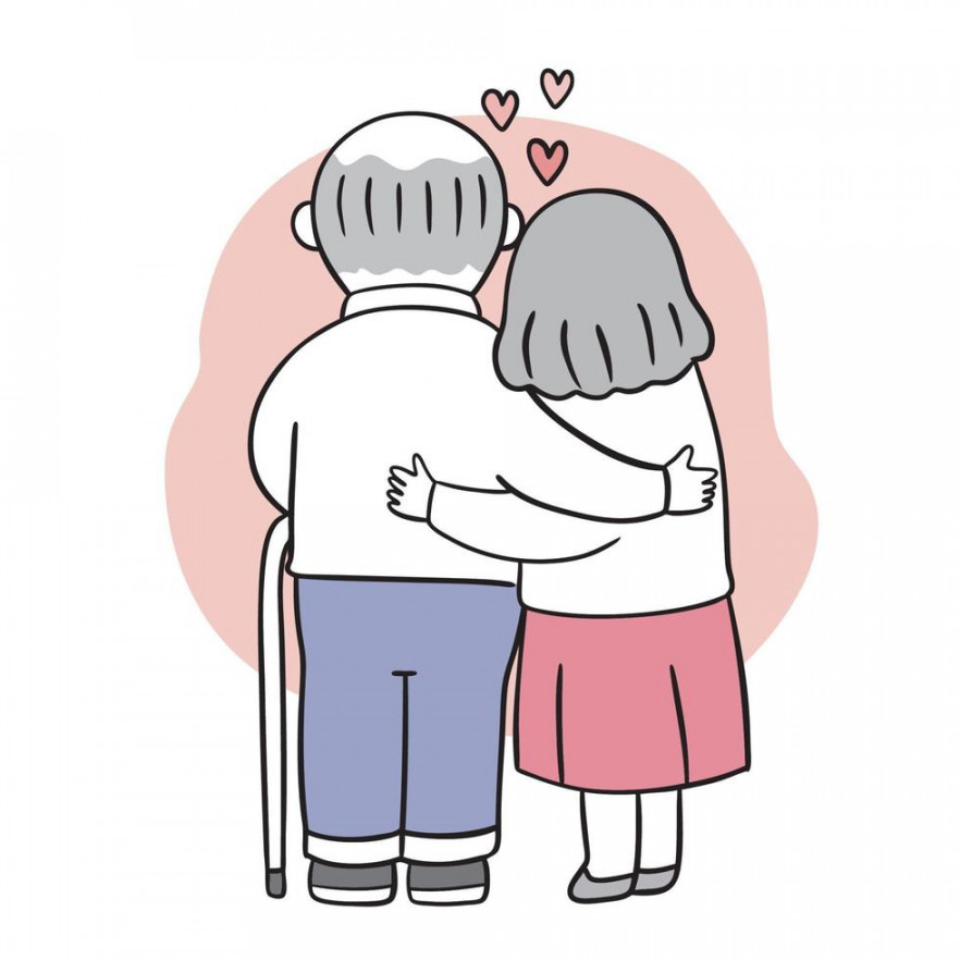 Hand draw cartoon cute Valentine day