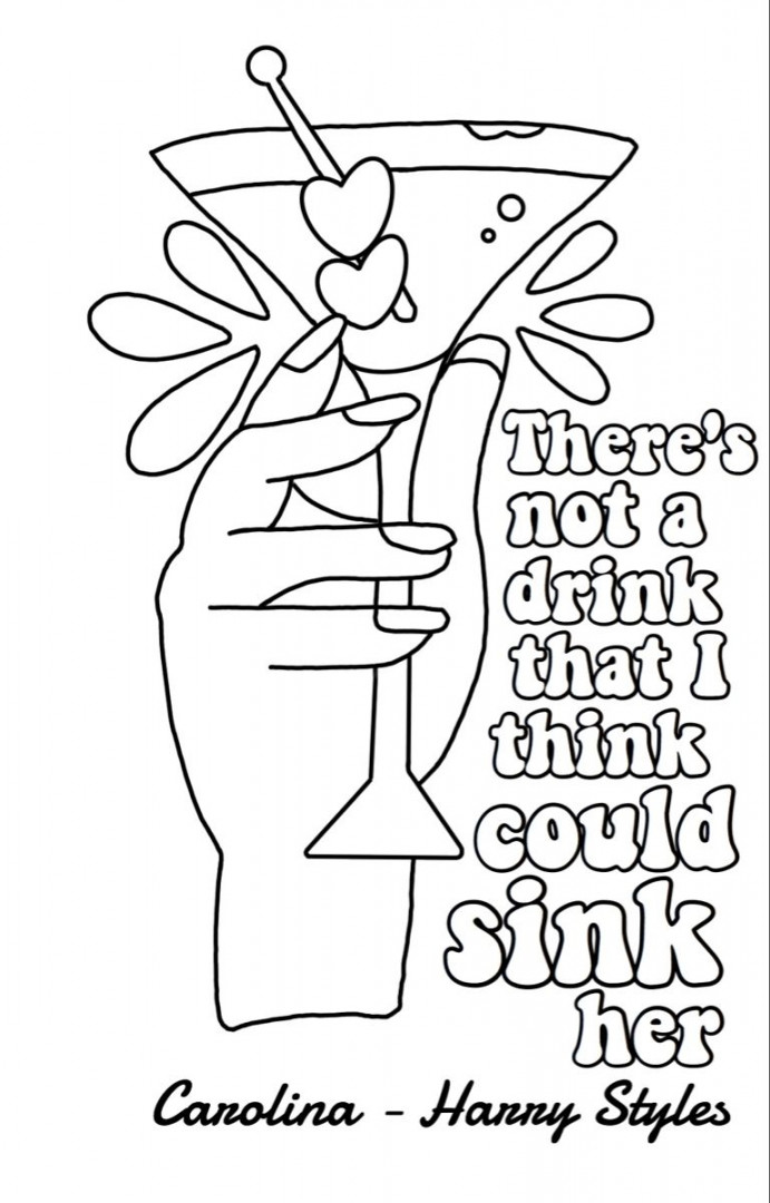 harrystyles #coloringpage #lyrics #popculture #onedirection