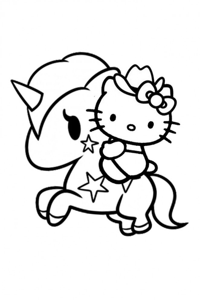 + Hello Kitty Coloring Pages For Kids  Hello kitty colouring