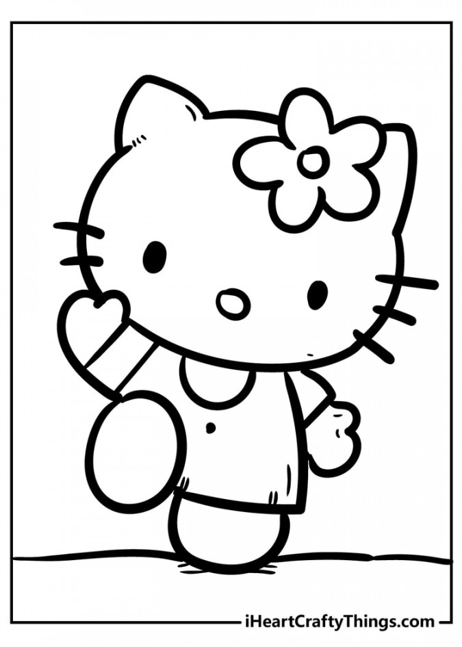 Hello Kitty Coloring Pages (% Free Printables)