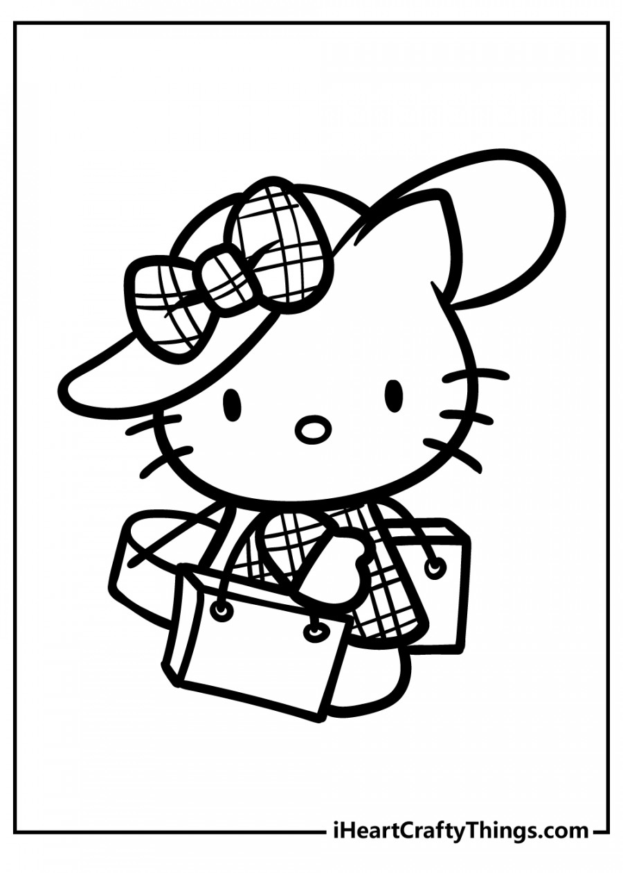 Hello Kitty Coloring Pages (% Free Printables)