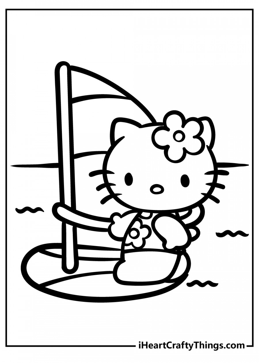 Hello Kitty Coloring Pages (% Free Printables)