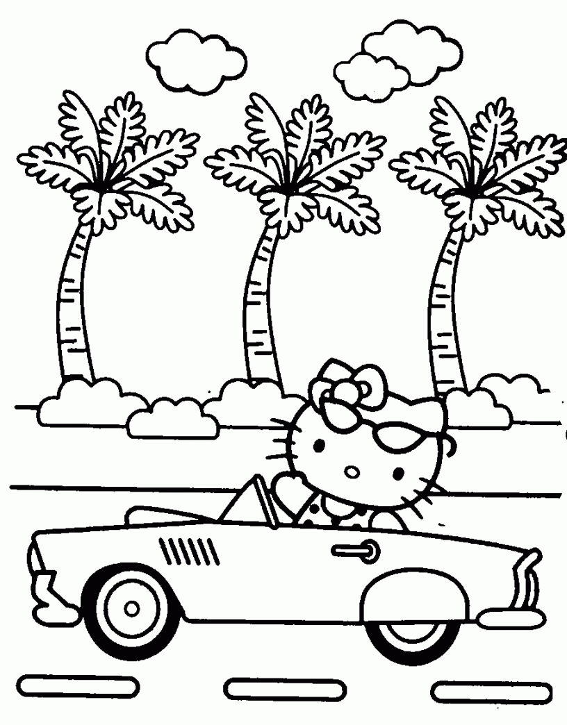 Hello Kitty Coloring Pages