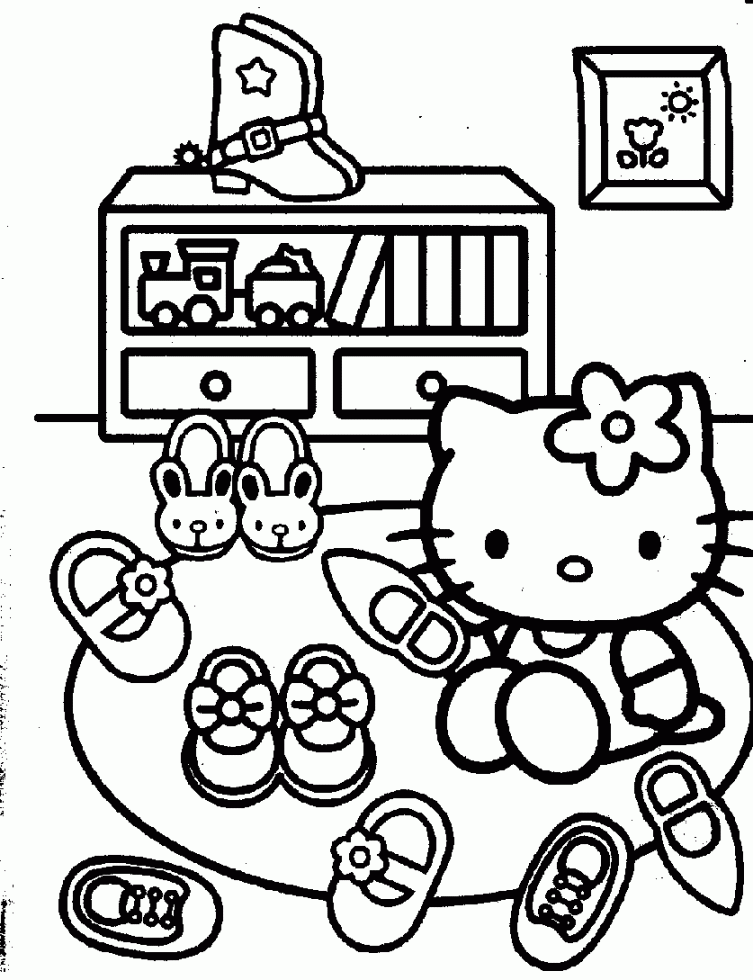 Hello Kitty Coloring Pages