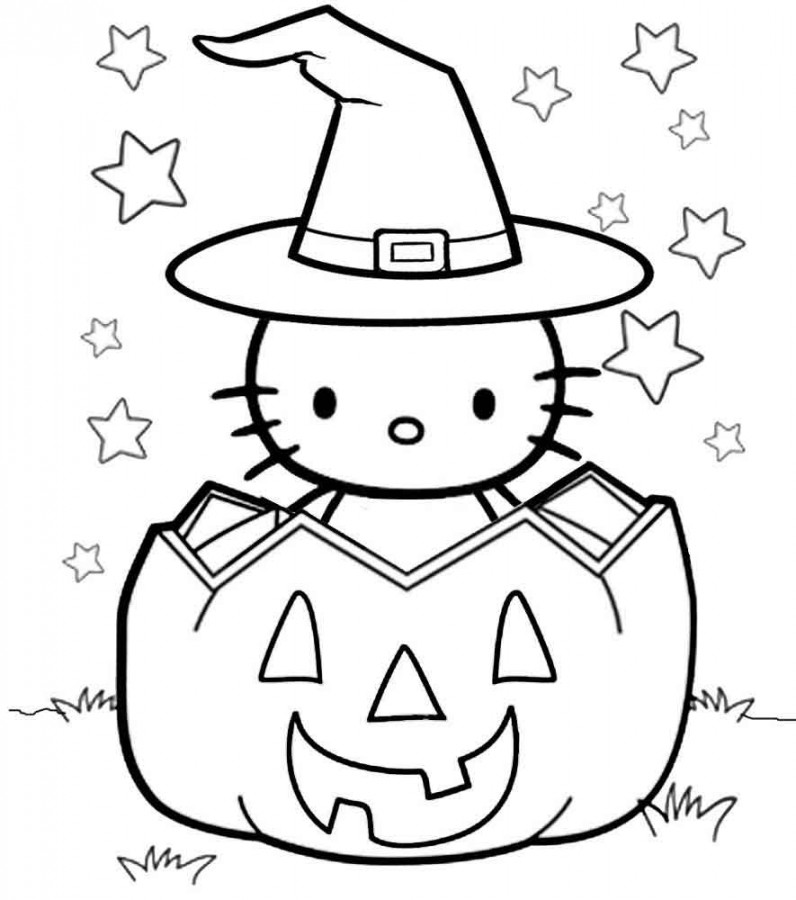 Hello Kitty Halloween Coloring Pages - Best Coloring Pages For Kids