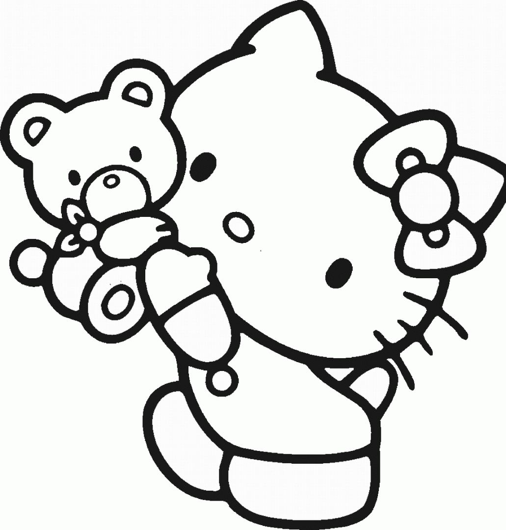 Hello Kitty Printable Coloring Pages  Hello kitty colouring pages