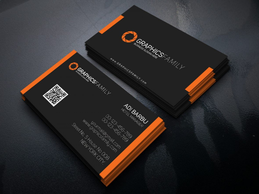 Hotel Manager PSD Business Card Template – GraphicsFamily