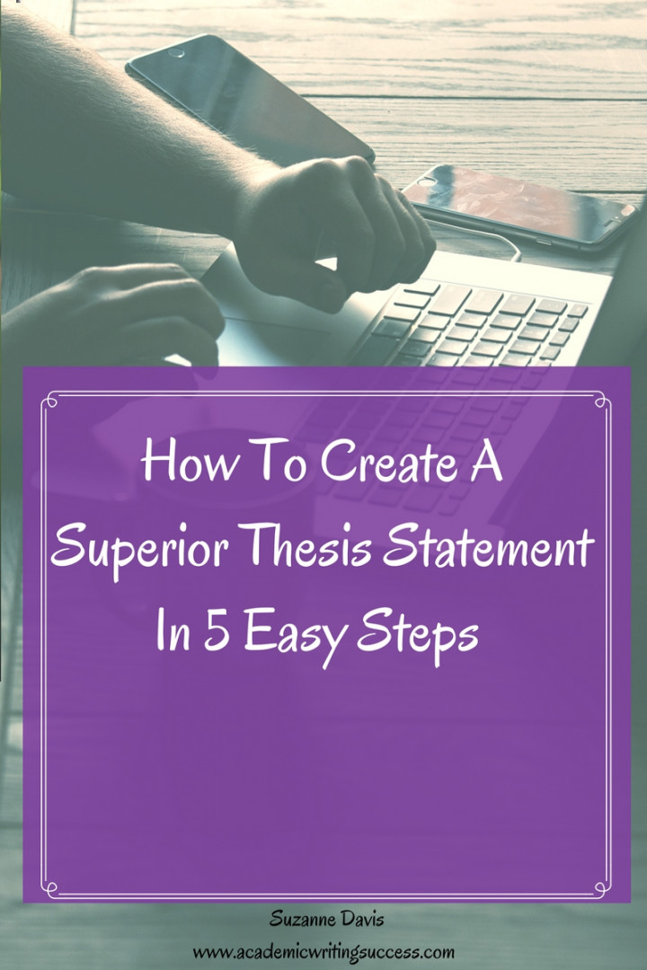 How To Create A Superior Thesis Statement In  Easy Steps