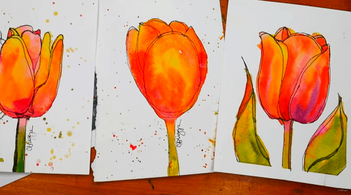 How To Create Simple Watercolor Flowers - Cindy Briggs Art