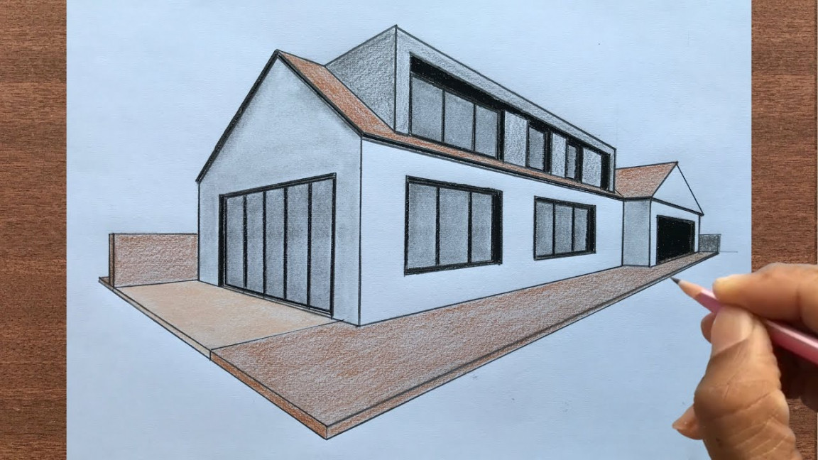 How to Draw a House in -Point Perspective