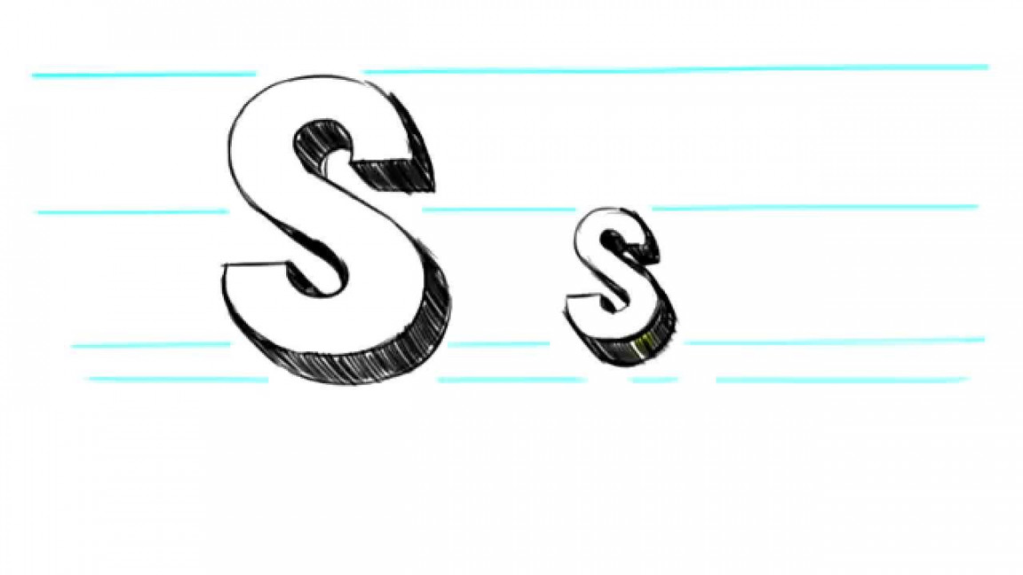 How to Draw D Letters S - Uppercase S and Lowercase s in  Seconds