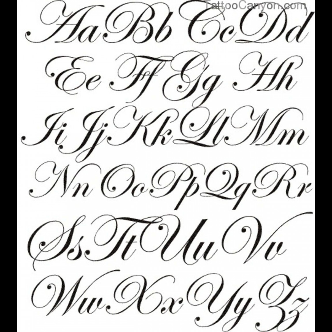 How To Draw Fancy Letters A-Z Step By   Calligraphy tattoo