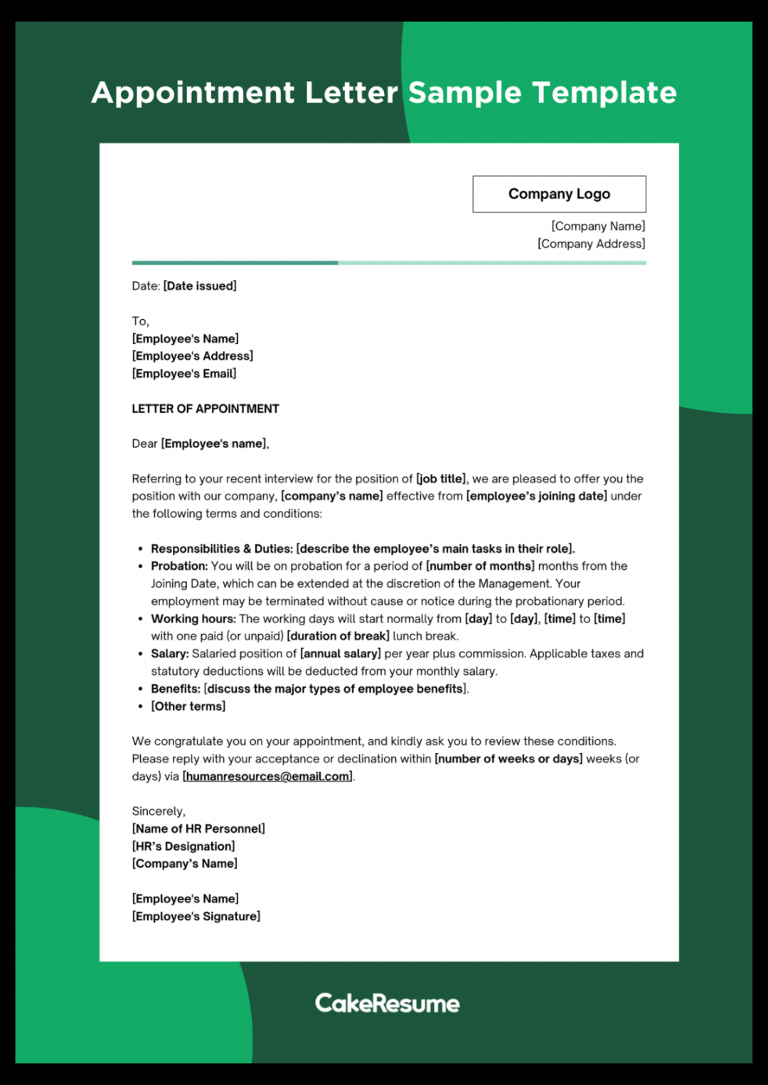 How to Write an Appointment Letter: Format, Sample & Template