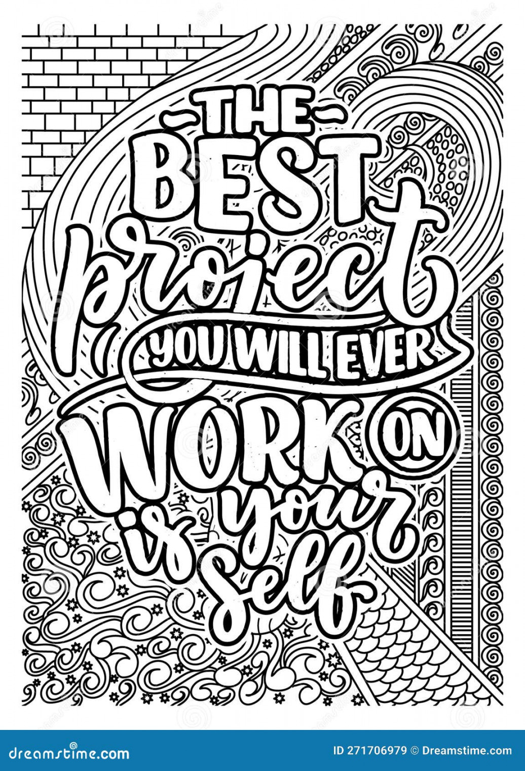 Inspirational Quote Coloring Pages for Adults, Motivational Quotes