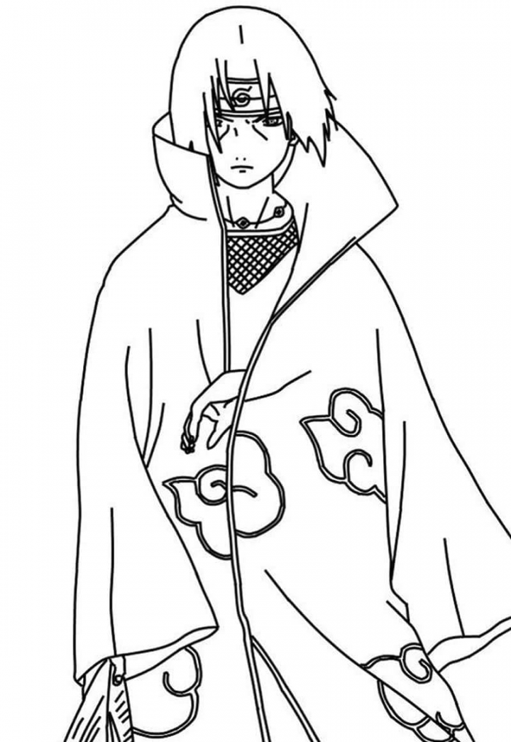 Itachi Coloring Pages   Pictures Free Printable  Coloring