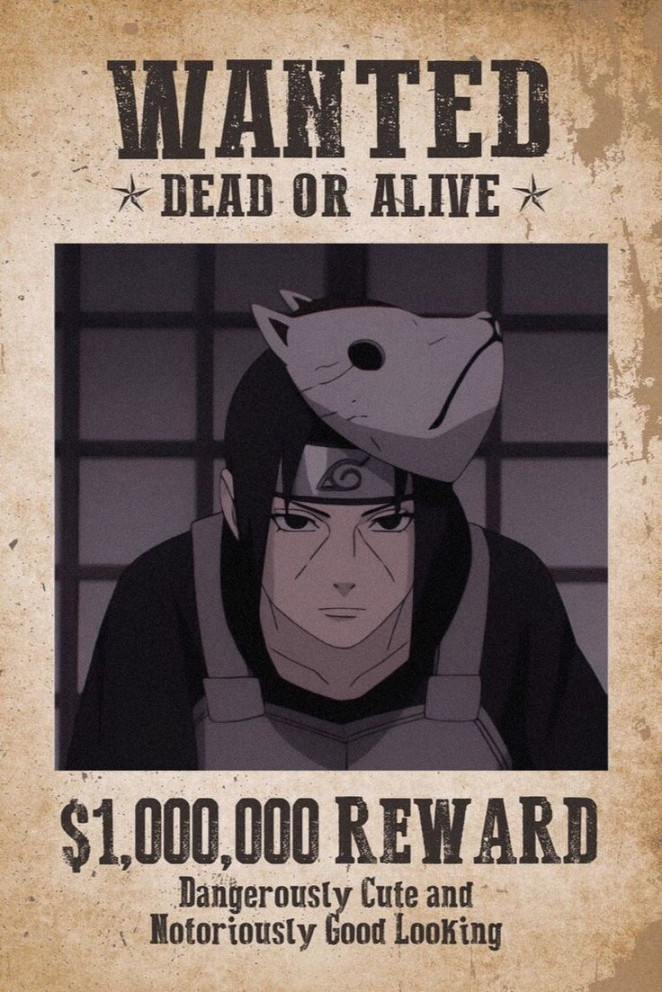 itachi wanted poster  Personajes de naruto, Artesanías de anime