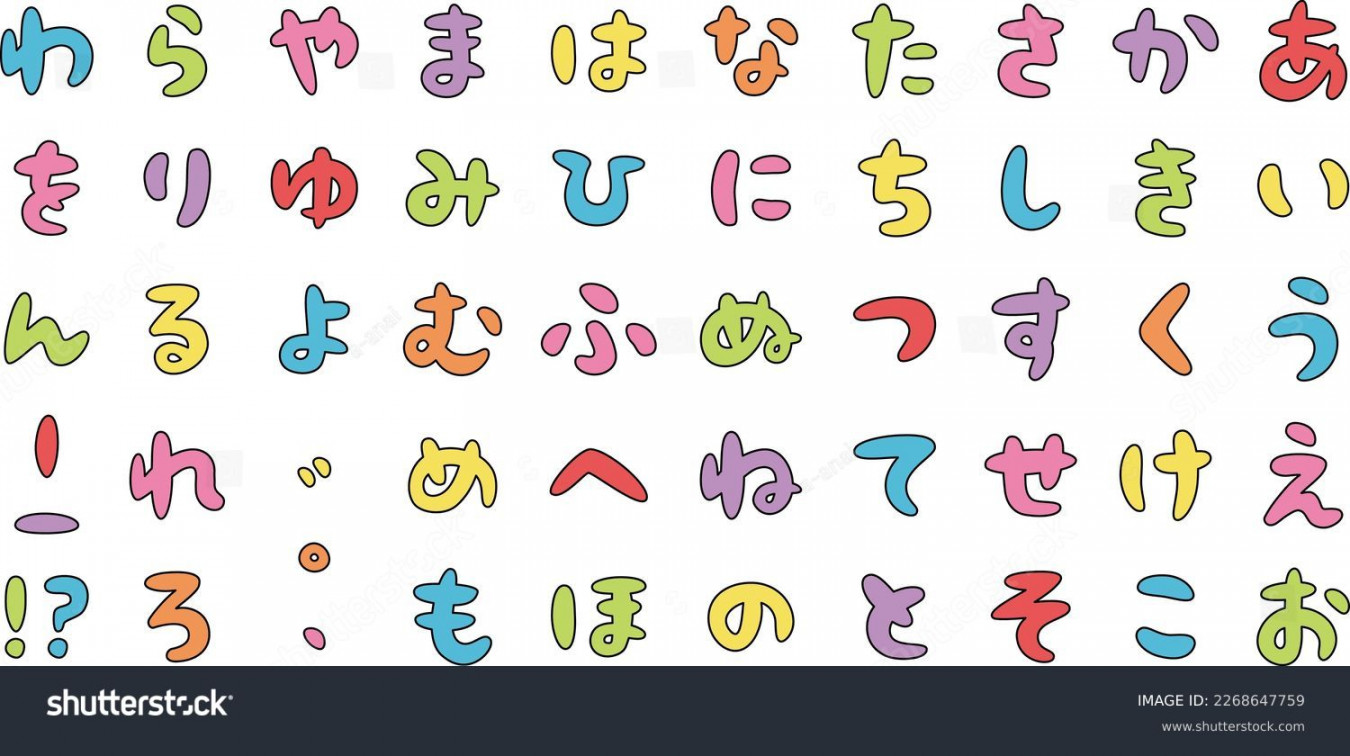 Japanese Hiragana Photos and Images