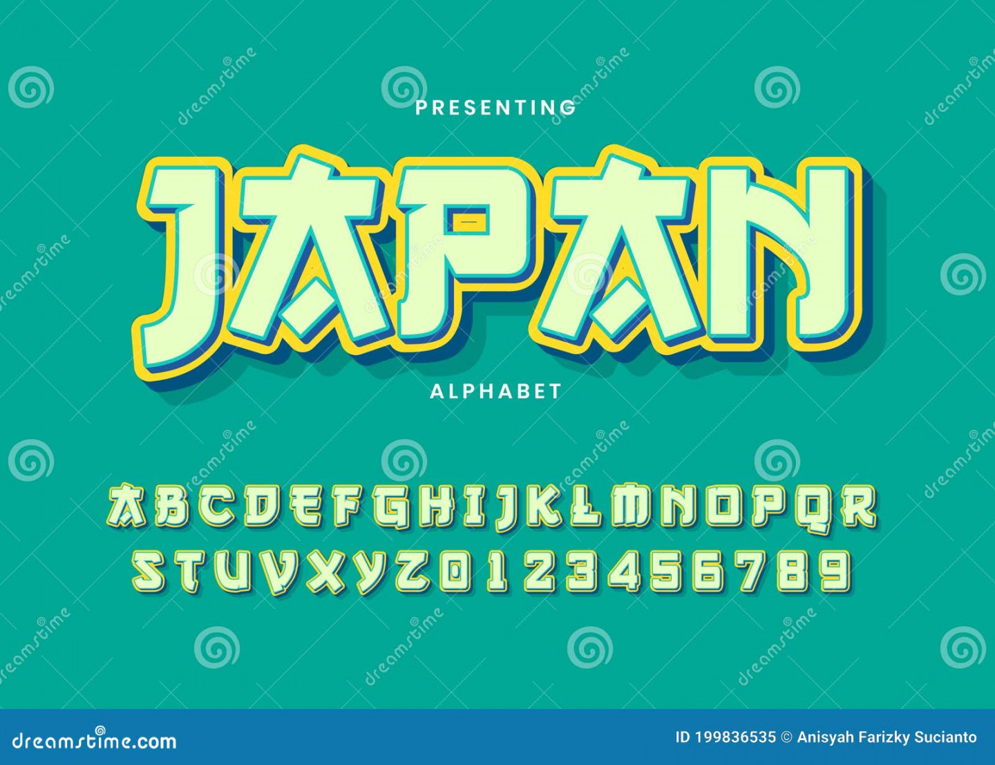 Japanisches Alphabet Stock Illustrationen, Vektoren, & Kliparts