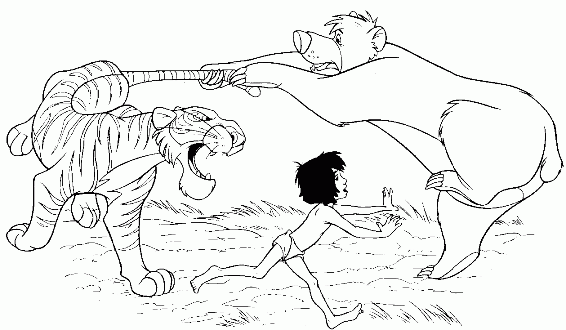 Jungle book coloring pages  Jungle book, Disney coloring pages