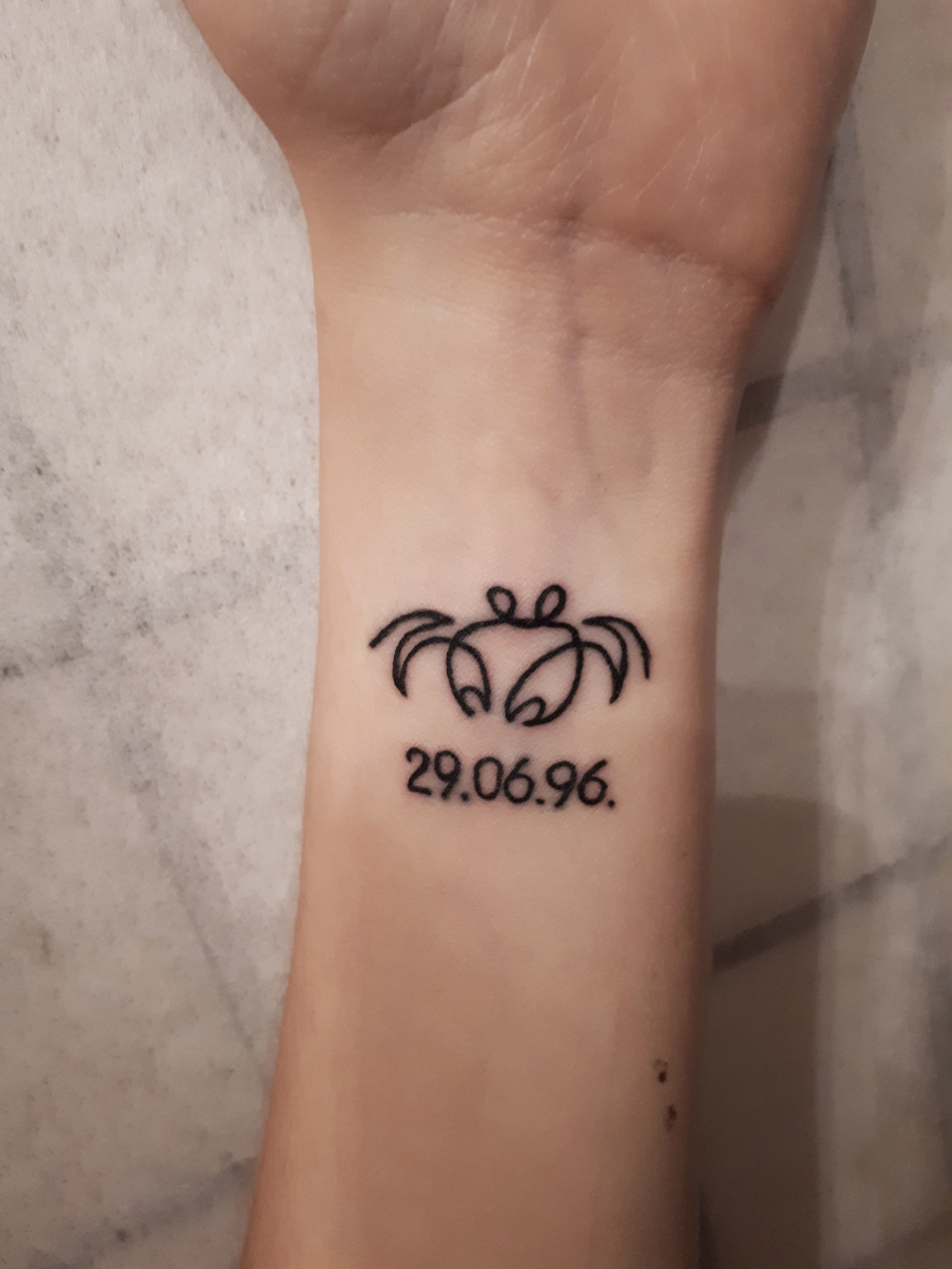 K tattoos — Zodiac wrist tattoo