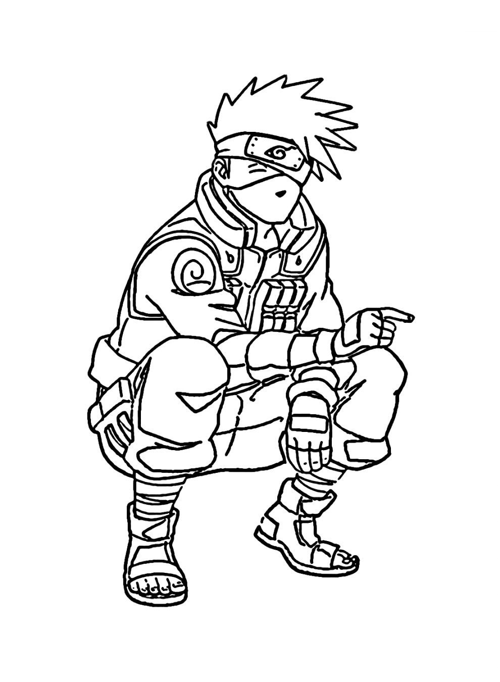 Kakashi Hatake Coloring Pages - Coloring Pages For Kids And Adults