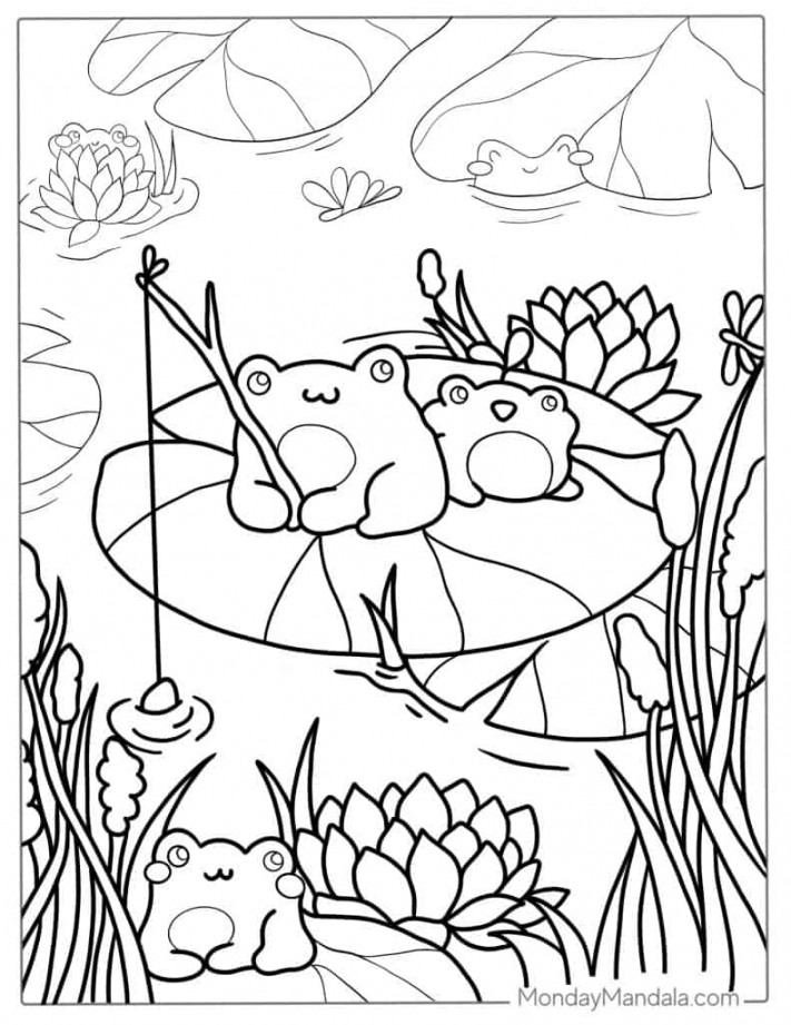 Kawaii Coloring Pages (Free PDF Printables)