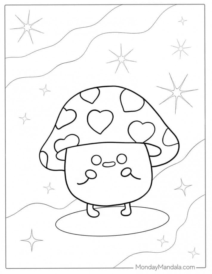 Kawaii Coloring Pages (Free PDF Printables)