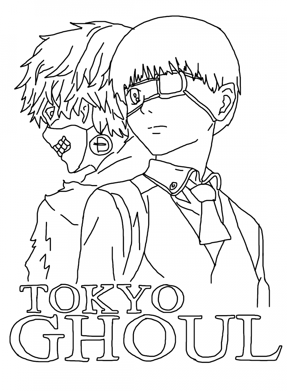 Ken Kaneki Coloring Pages - Coloring Pages For Kids And Adults in