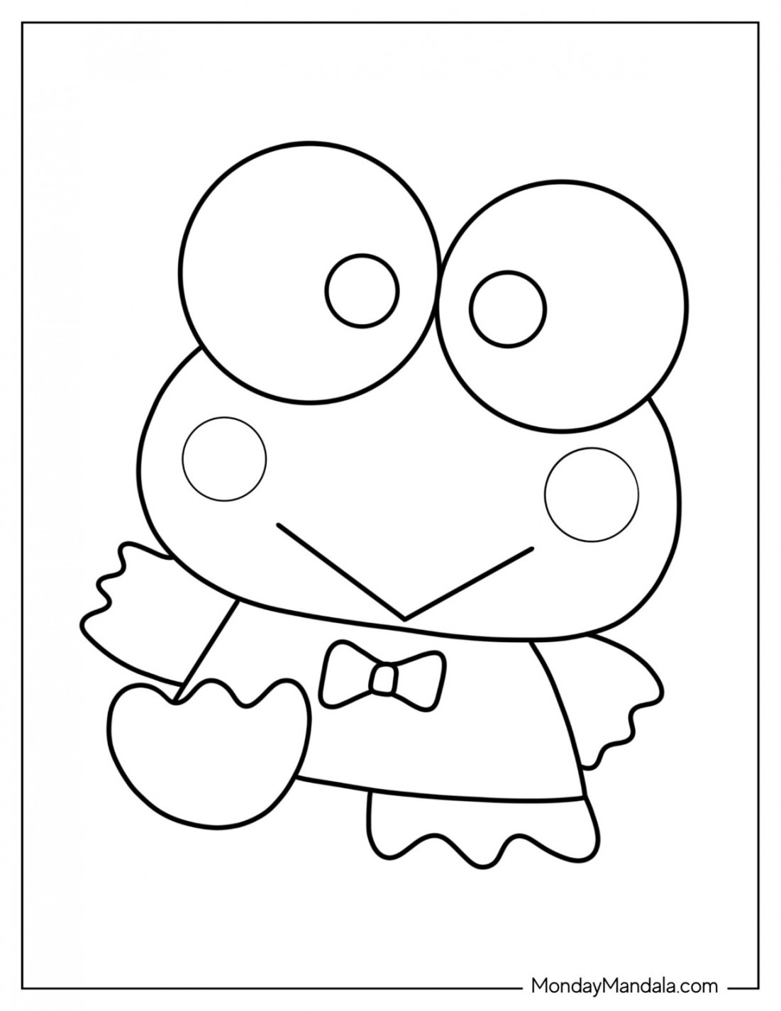 Keroppi Coloring Pages (Free PDF Printables)