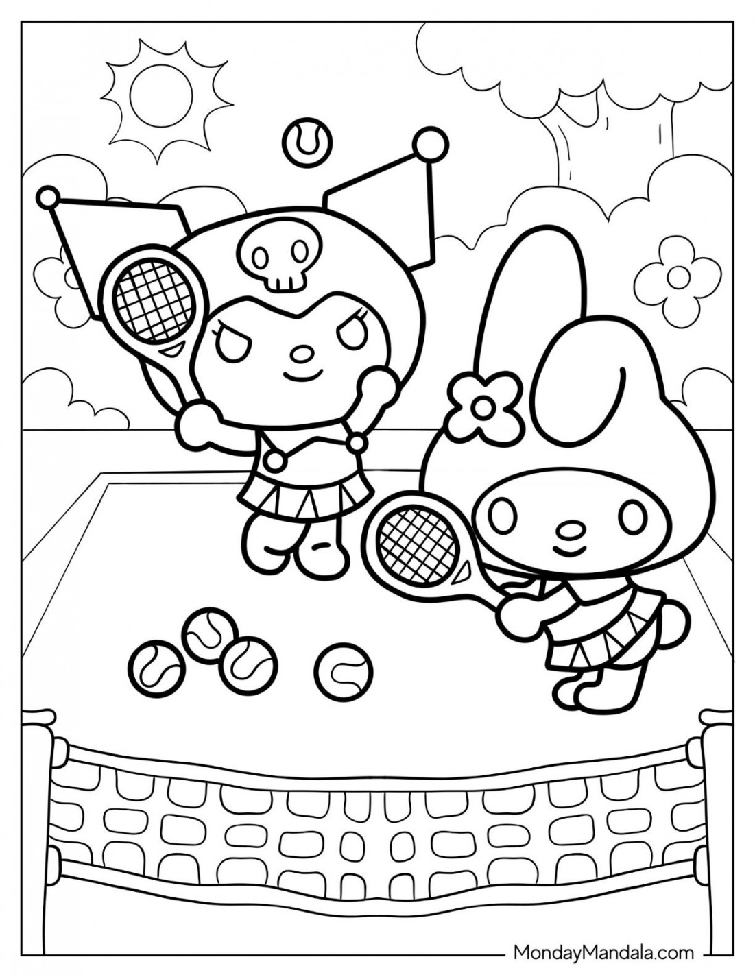 Kuromi Coloring Pages (Free PDF Printables) in   Hello